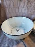 10 Piece Threshold Porcelain Snowflake Dish Set