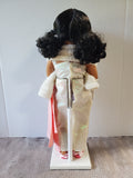 Doll in Shimmering Evening Gown with Stand