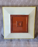 Signed Floral Pottery Decorative Plate