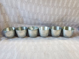 (A) 6 Piece Lot of Assorted Pewter Jefferson Cups