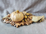 Glazed Pottery Tabletop Centerpiece Fall Candle Holders