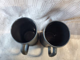 Pair of Matte Black "The Playboy Club" Steins (A)