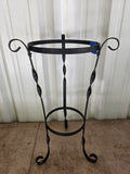 25" Black Metal Decorative Plant Stand