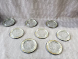 Set of 8 Silverplated Rim Coasters