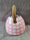 Masterclass Metal Pink Heart Teapot