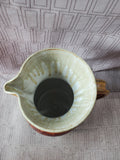 Signed Glazed Pottery Pitcher