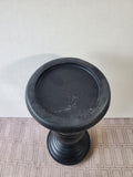 (A) Black Resin Pillar Candle Holder