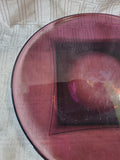 Amethyst Glass Round Serving Platter