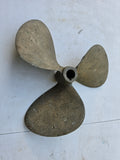 Vintage 3-Blade 13" Btass/Bronze Boat Propeller (B)
