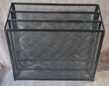 Pair of Wire Mesh Desk Organizers