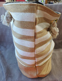 Mudpie Beige Sealife Beach Tote