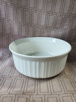 Corning Ware French White Souffle Dish
