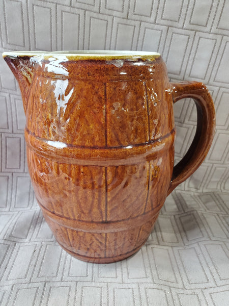 Barrel Pottery Jug