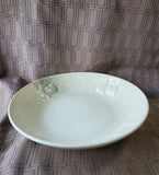 Crate and Barrel Embossed Fruit Ceramic Serving Bowl