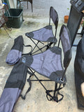 Two Bass Pro Folding 3-Legged Chairs w/Carry Bags
