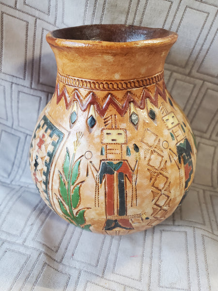 Signed Native American Pottery Vase by Irene White