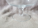 Clear Glass Pedestal Compote Dish