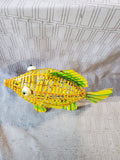 Multi-Colored Metal Fish Figurine