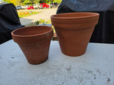 Duo of Terracotta Planters (two sets available, priced separately)