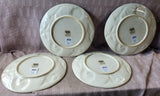 Set of 4 Cracker Barrel Stoneware Beach Themed Dinner Plates