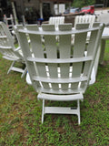 Grosfillex Folding/Adjustable Resin Chairs w/Unbranded Adjustable Size Outdoor Table