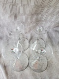 Set of 4 Clear Martini Glasses