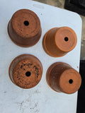 4-Piece Terracotta pot Lot - 8.5" x 6"