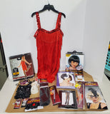 Adult Flapper Costume with Accessories—One Size Fits Most
