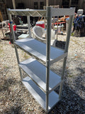 White Lightweight Plastic Shelving Unit