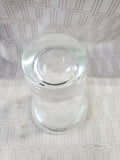 (A) Clear Glass Vase with Rim