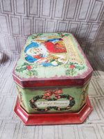 Tin Christmas Cookie Container