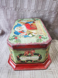 Tin Christmas Cookie Container