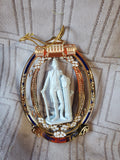 Pair of White House/Virginia State Capitol Christmas Ornaments