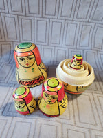 4 Piece Wooden Russian Nesting Dolls