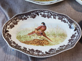 Set of 4 Spode "Woodland" Turkey and Pheasant Pickle Dishes
