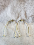 Pair of Brass Lamp Harps