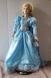 Danbury Mint 1987 Porcelain Cinderella Doll with Stand