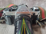 Canon AE-1 Camera with 2 Lenses UNTESTED
