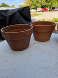 4-Piece Terracotta pot Lot - 8.5" x 6"