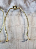 Pair of Brass Lamp Harps