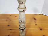 Rustic Metal and Wooden Tapered Candle Holder