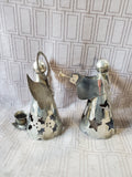 Pair of Silverplate Angel Figurines
