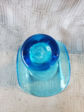 Hand Blown Blue Glass Vase