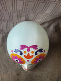 White Dios De Los Muertos Stacked Skull Figurine