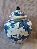 Blue and White Asian Inspired Ginger Jar