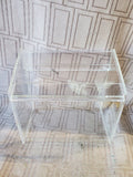 Clear Acrylic Recipe Box with Recipe Cards APPEARS UNUSED