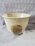 Signed Speckled Glazed Pottery Bowl
