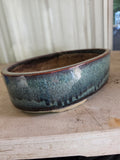 Glazed Terracotta Shallow Planter