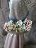 Lladro "Nature's Bounty Girl with Flower Basket" No. 1417 Figurine