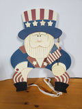 Wooden Americana Uncle Sam Plaque